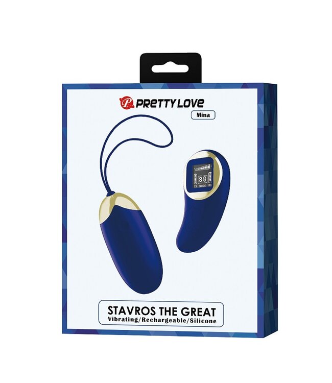 Rimba Pretty Love - Mina - Ei-vibrator met afstandsbediening - Donkerblauw