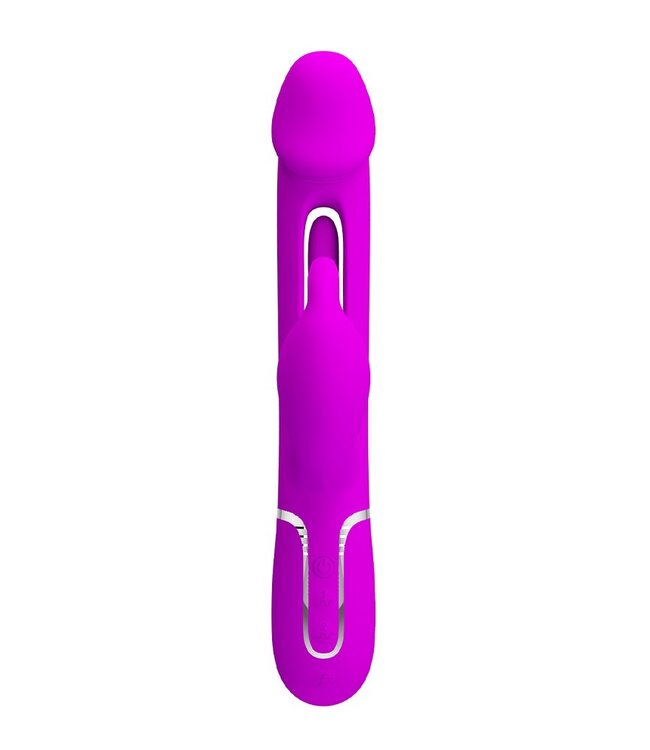Rimba Pretty Love - Kampas - Rabbit Vibrator 3 in 1- Paars