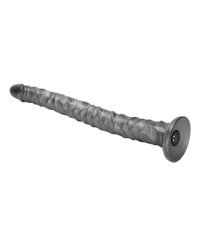 Rimba LoveToy - Kingsize Vibrerende Vibrax Slider 40,5 cm - Zilver