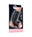 Rimba LoveToy - Wave Knights Ring - Vibrerende Penis en Scrotum Sleeve (Ø 2,8 cm) - Zwart