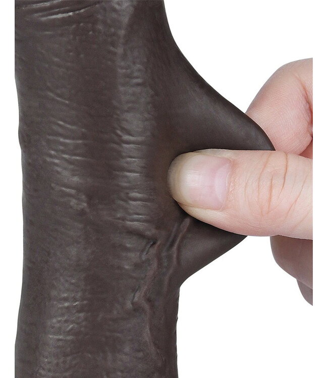 Rimba LoveToy - Aftrekbare dildo 19,5 cm (Ø 3,5 cm) - Zwart