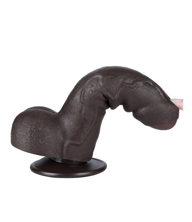 Rimba LoveToy - Aftrekbare dildo 18,3 cm (Ø 3,5 cm) - Zwart