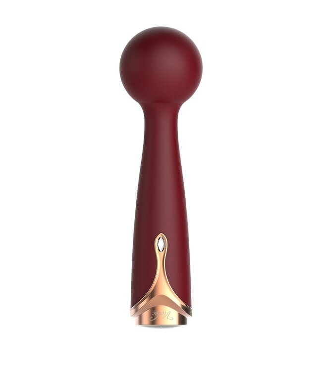 Rimba Viotec - Firelick - Mini Wand Vibrator - Goud & Wijnrood
