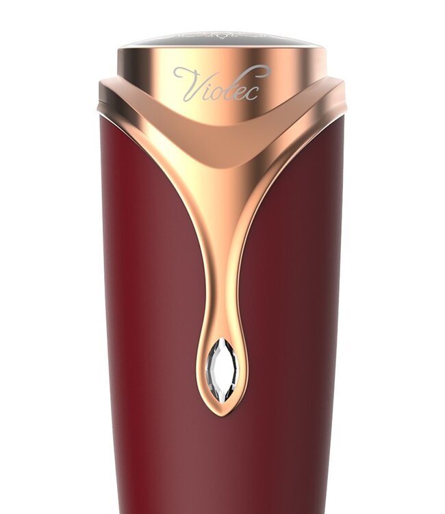 Rimba Viotec - Firelick - Mini Wand Vibrator - Goud & Wijnrood
