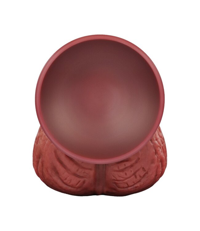 Rimba LoveToy - Extreme Dildo met Touw Motief 24 cm - Bruin & Nude