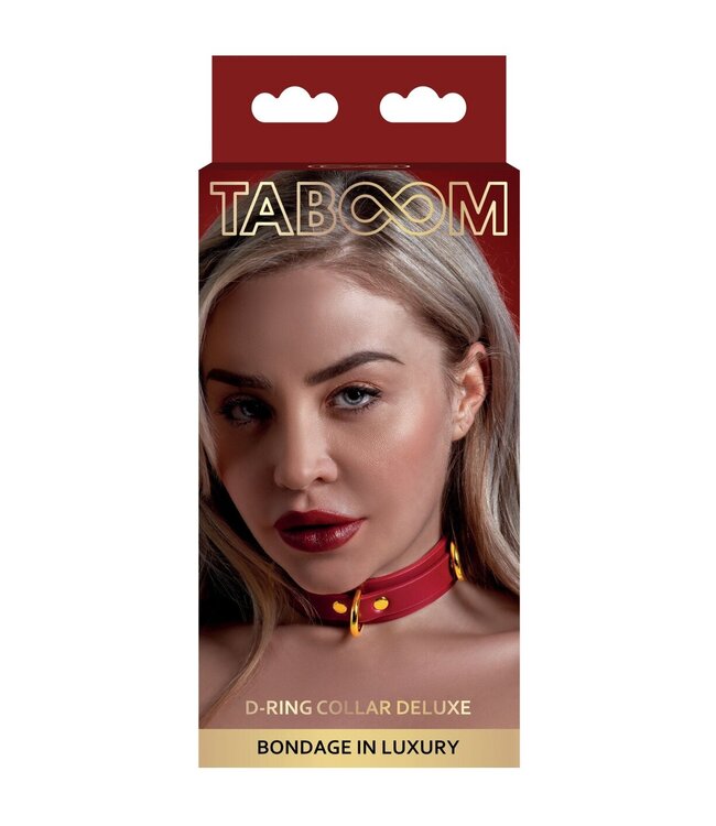 Taboom Bondage in Luxury D-Ring Collar Deluxe