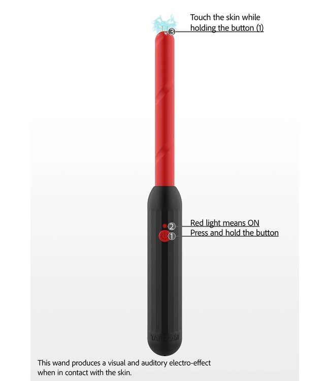 Taboom Bondage Essentials Prick Stick Electro Shock Wand