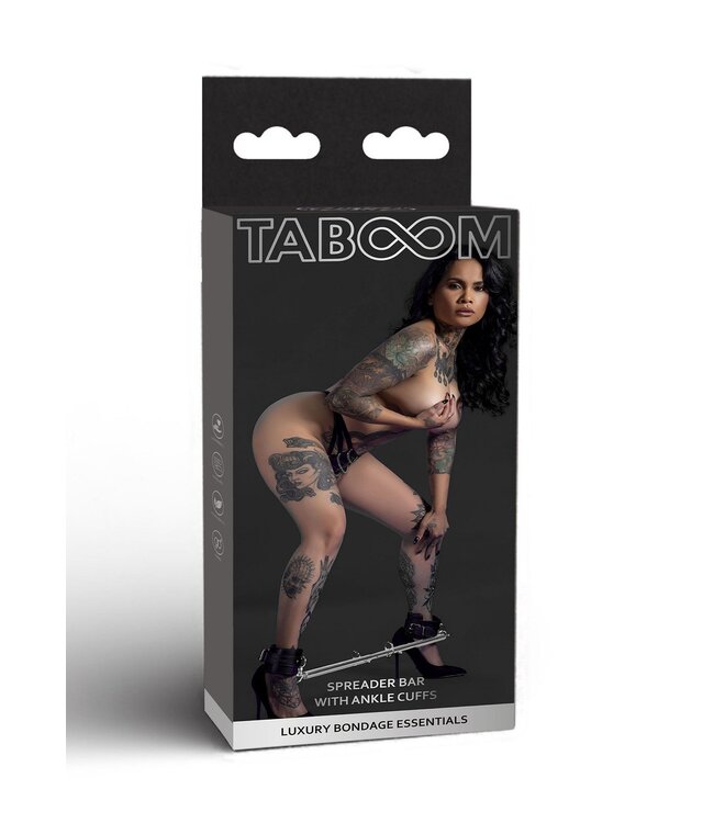 Taboom Bondage Essentials Spreader Bar with Ankle Cuffs
