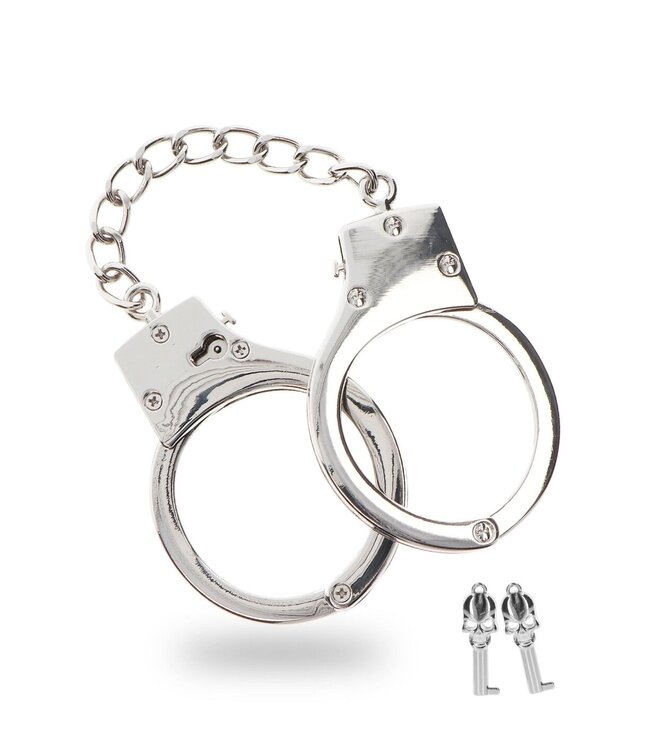Taboom Bondage Essentials Silver Plated BDSM Handcuffs