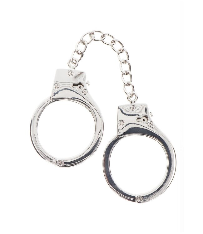 Taboom Bondage Essentials Silver Plated BDSM Handcuffs