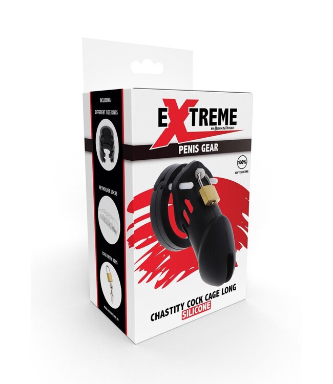 Hidden Desire Extreme Chastity Cock Cage Slicone L