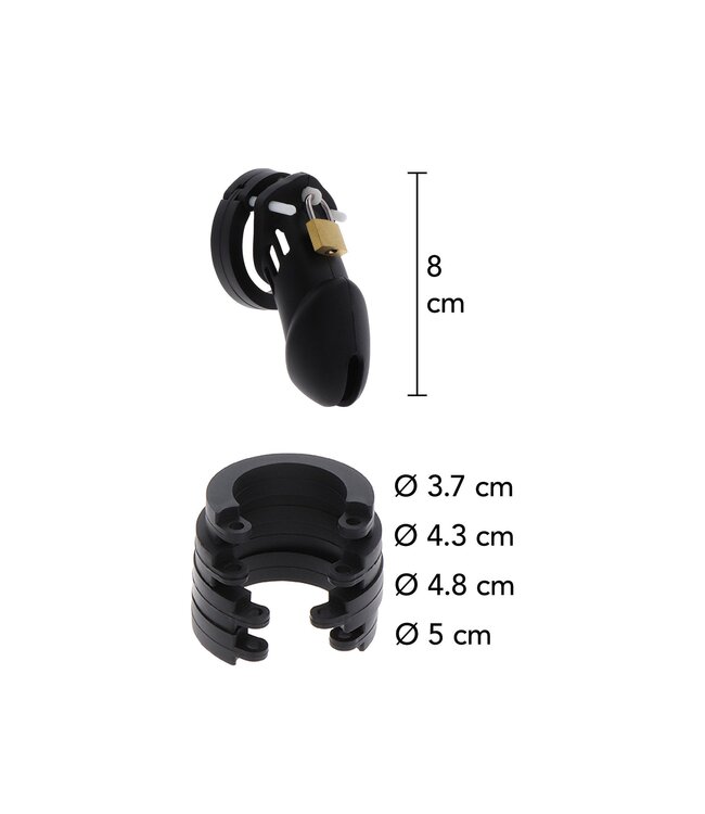 Hidden Desire Extreme Chastity Cock Cage Slicone L