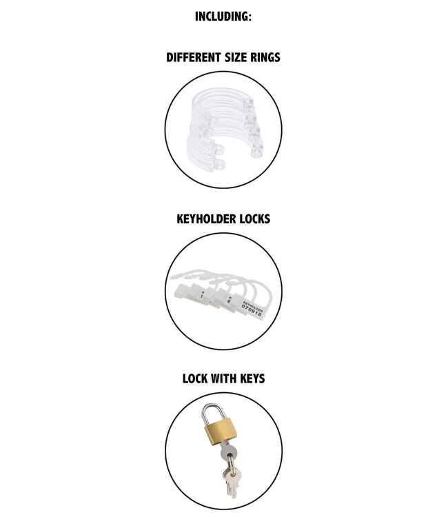 Hidden Desire Extreme Chastity Cock Cage Acrylic