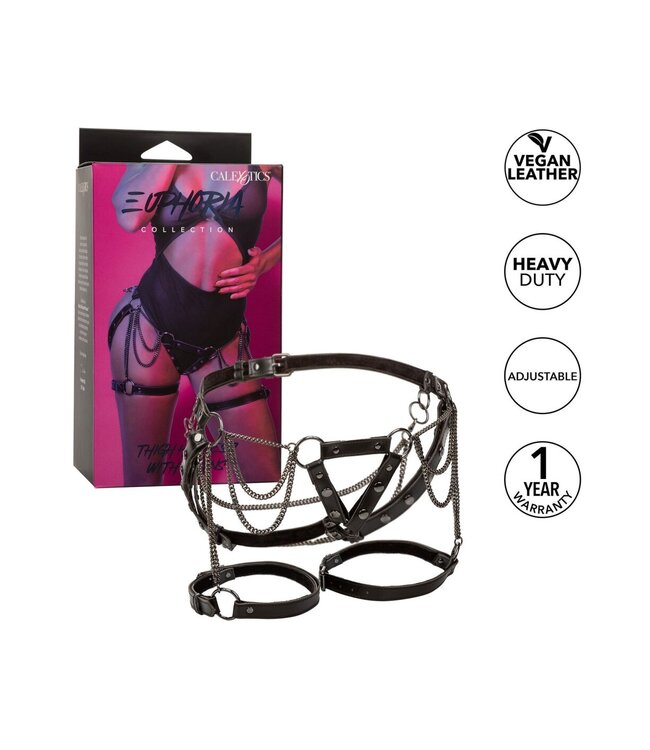 CalExotics Euphoria Collection Thigh Harness With Chains