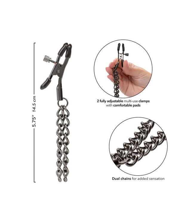 CalExotics Euphoria Collection Chain Nipple Clamps