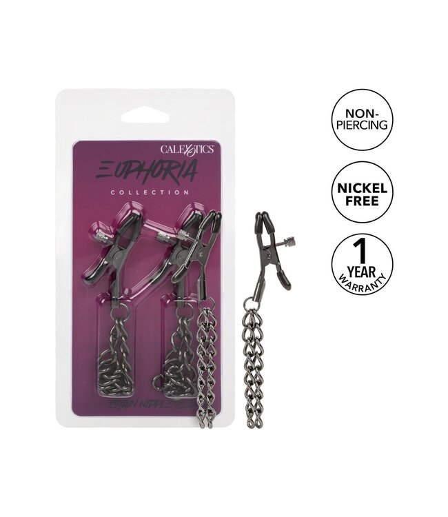 CalExotics Euphoria Collection Chain Nipple Clamps