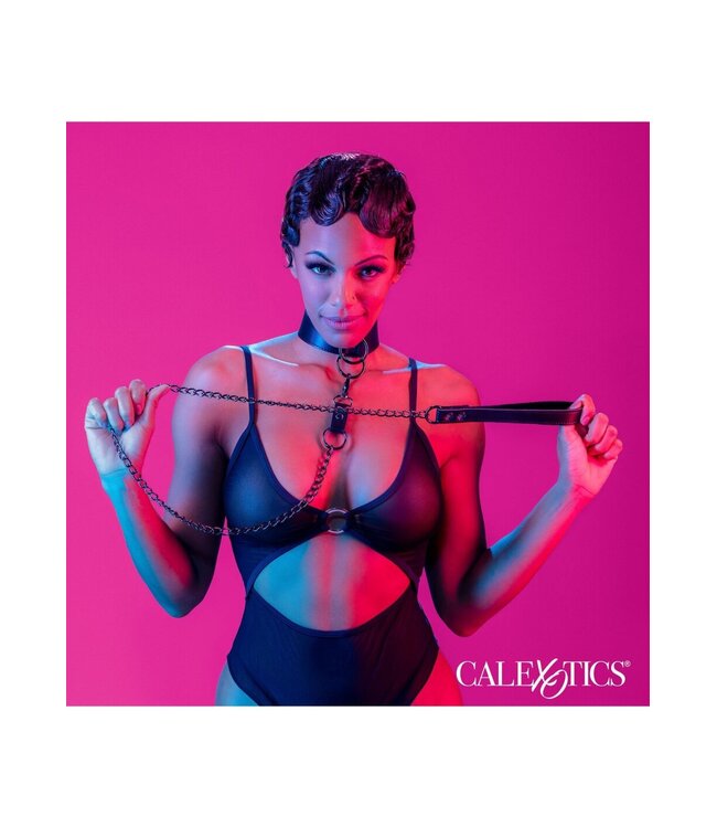 CalExotics Euphoria Collection Collar with Chain Leash