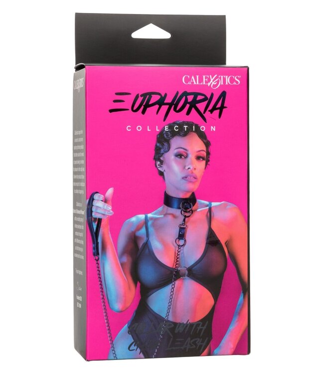 CalExotics Euphoria Collection Collar with Chain Leash