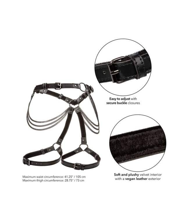 CalExotics Euphoria Collection Multi Chain Thigh Harness