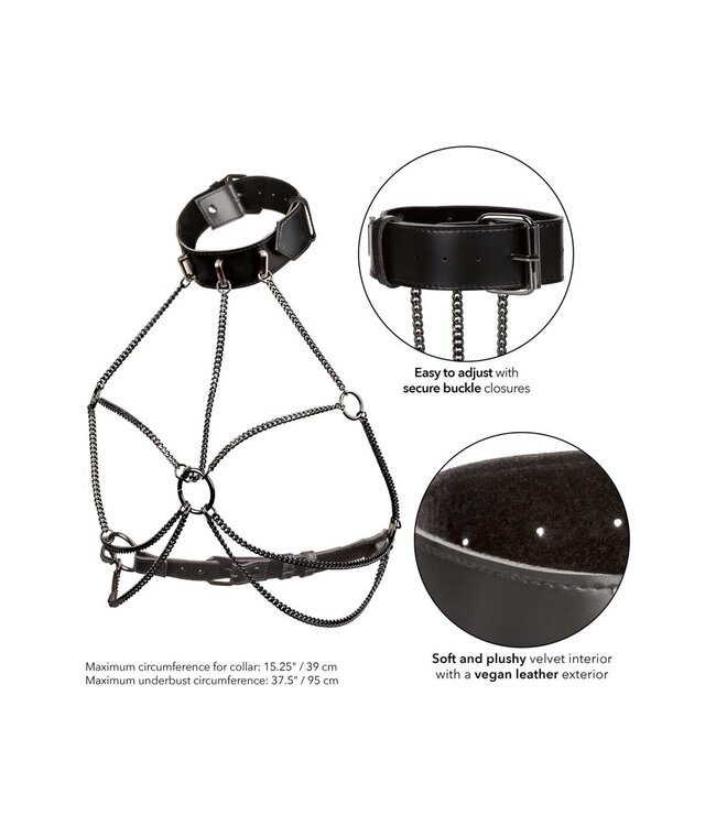 CalExotics Euphoria Collection Multi Chain Collar Harness
