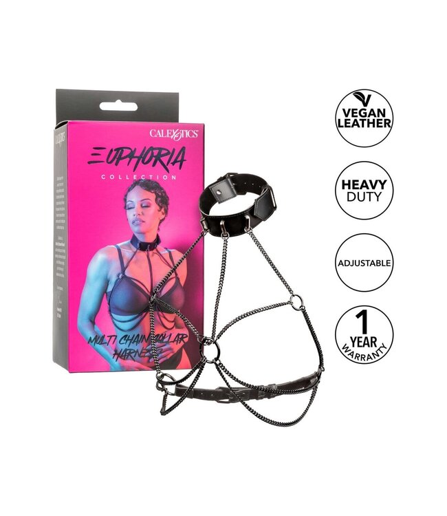 CalExotics Euphoria Collection Multi Chain Collar Harness