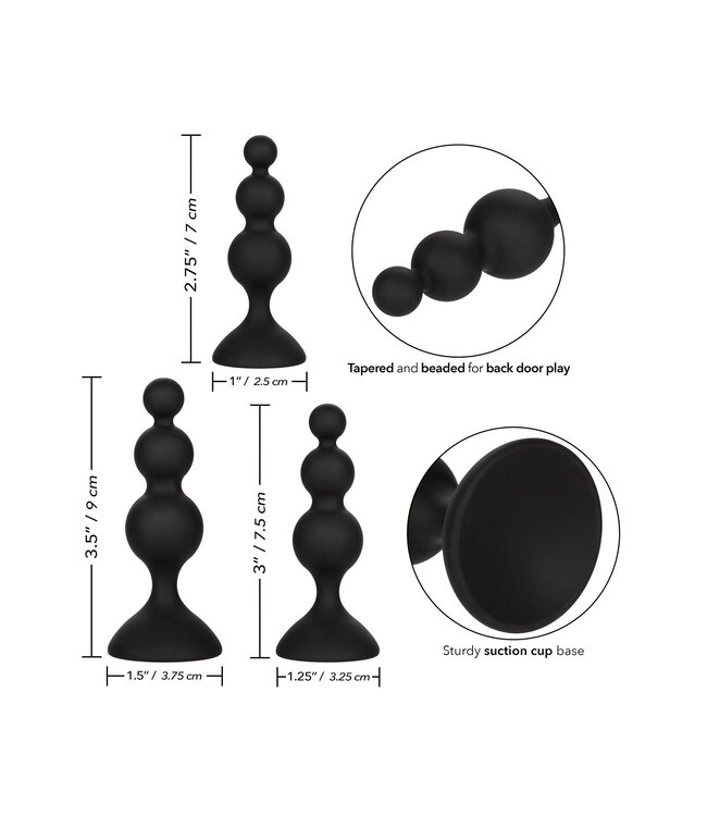 CalExotics Silicone Beaded Anal Kit