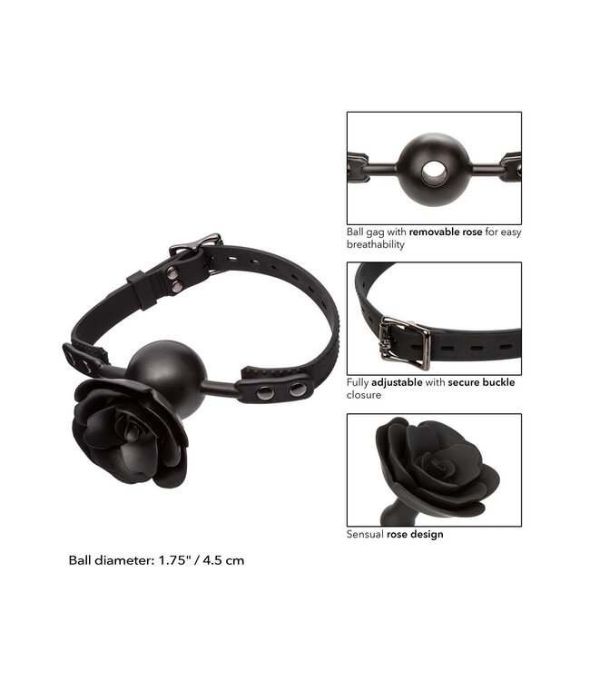 CalExotics Forbidden Removable Rose Gag