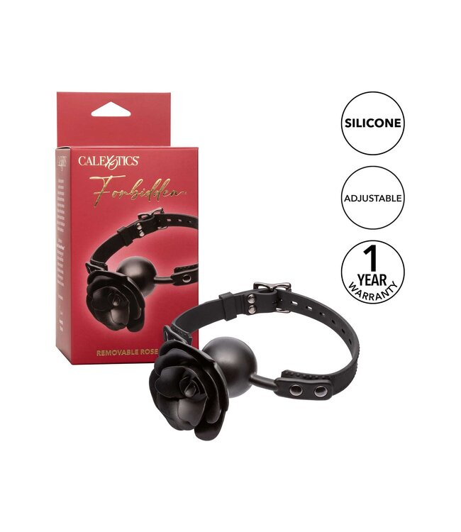CalExotics Forbidden Removable Rose Gag