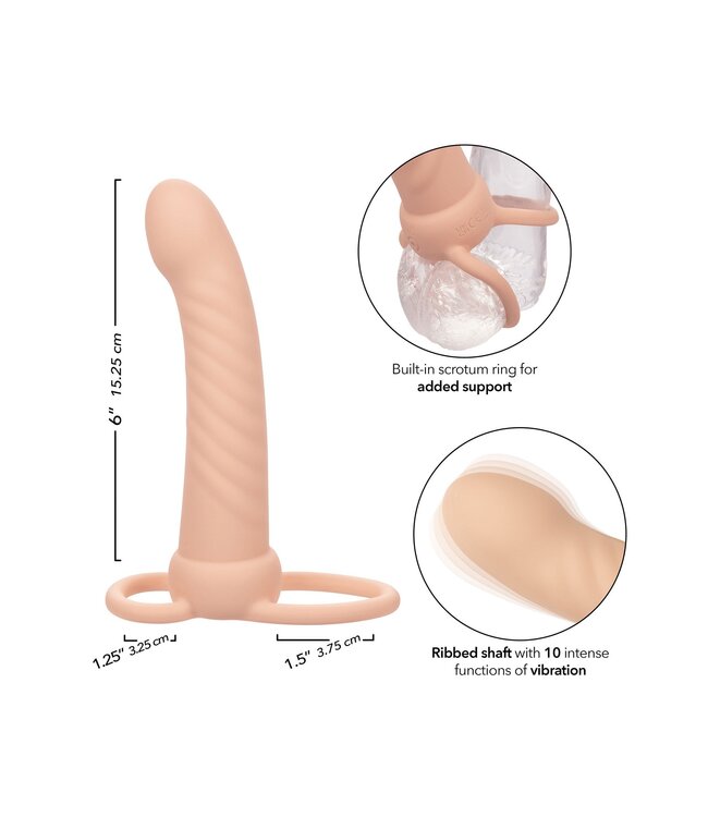 CalExotics Performance Maxx Rechargeable Ribbed Dual Penetrator