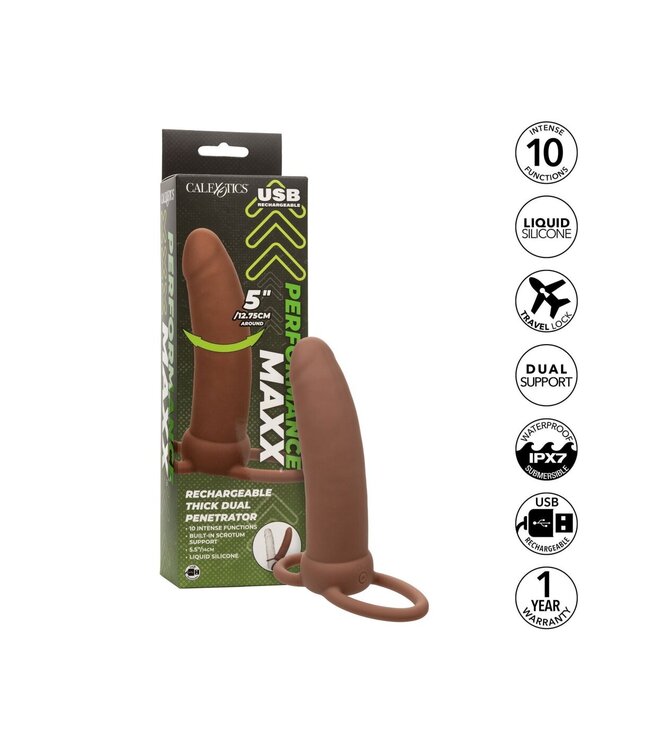 CalExotics Performance Maxx Rechargeable Thick Dual Penetrator