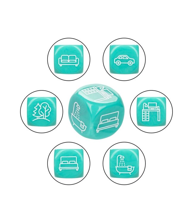 CalExotics Naughty Bits Roll With It Icon-Based Sex Dice Game