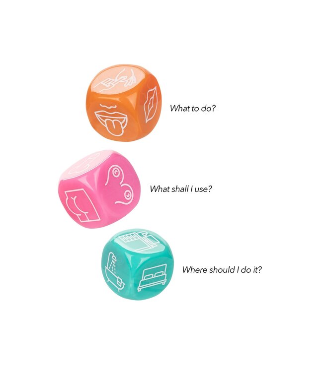 CalExotics Naughty Bits Roll With It Icon-Based Sex Dice Game