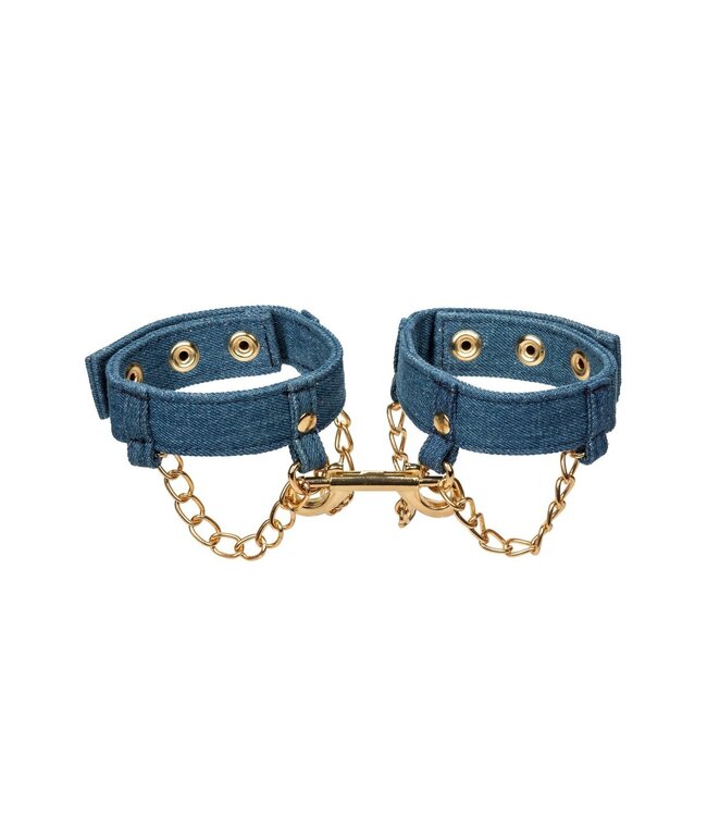 CalExotics Ride 'em Premium Denim Collection Ankle Cuffs