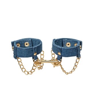 CalExotics Ride 'em Premium Denim Collection Wrist Cuffs