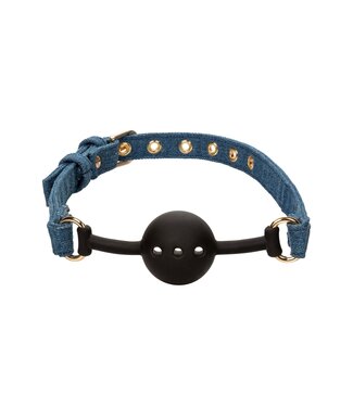 CalExotics Ride 'em Premium Denim Collection Ball Gag