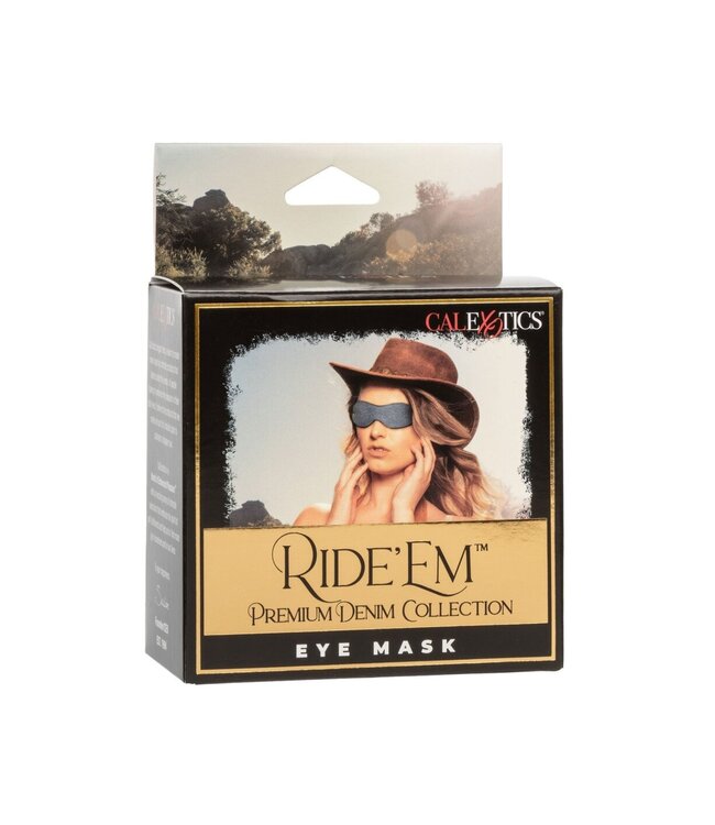 CalExotics Ride 'em Premium Denim Collection Eye Mask