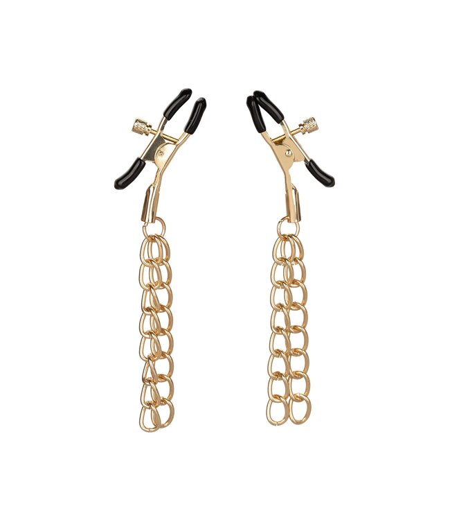 CalExotics Ride 'em Premium Denim Collection Nipple Clamps