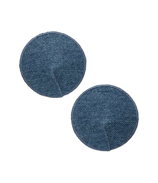 CalExotics Ride 'em Premium Denim Collection Round Pasties