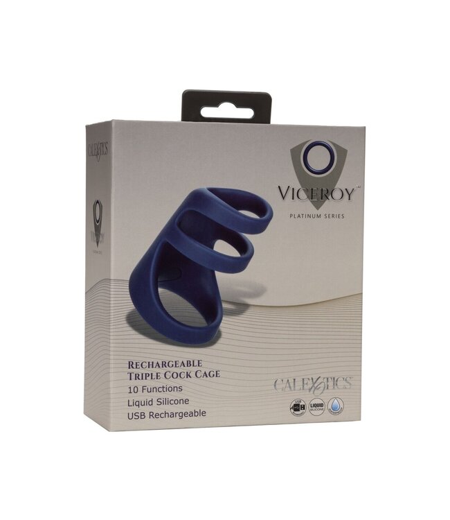 CalExotics Viceroy Rechargeable Triple Cock Cage
