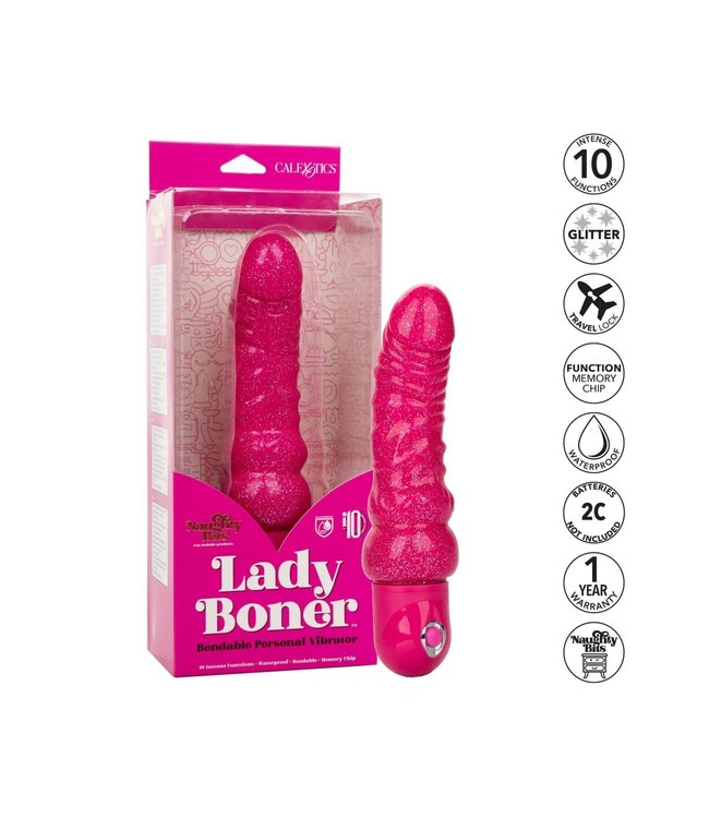 CalExotics Naughty Bits Lady Boner Bendable Personal Vibrator