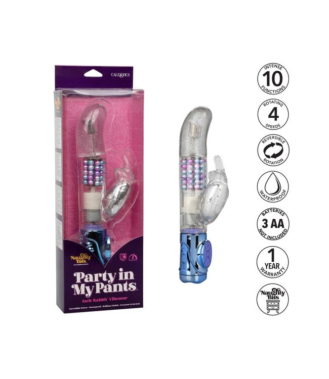 CalExotics Naughty Bits Party in my Pants Jack Rabbit Vibrator