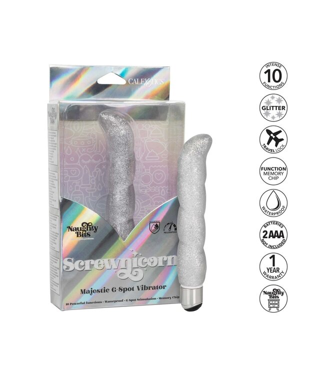 CalExotics Naughty Bits Screwnicorn Majestic G-spot Vibrator