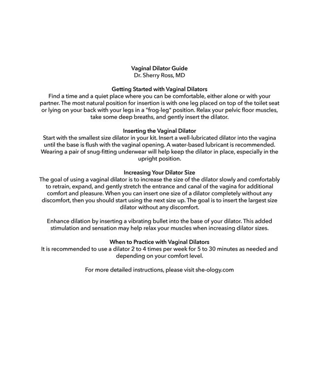 CalExotics She-ology Advanced 3-Piece Wearable Vaginal Dilator Set