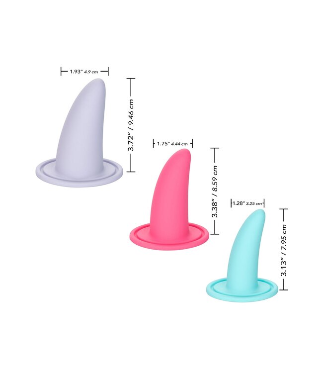 CalExotics She-ology Advanced 3-Piece Wearable Vaginal Dilator Set