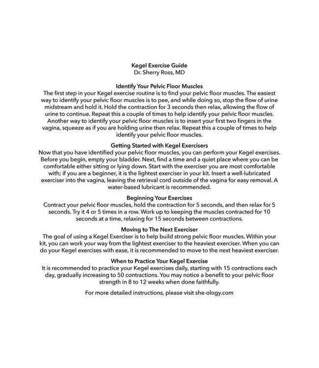 CalExotics She-ology Interchangeable Weighted Kegel Set