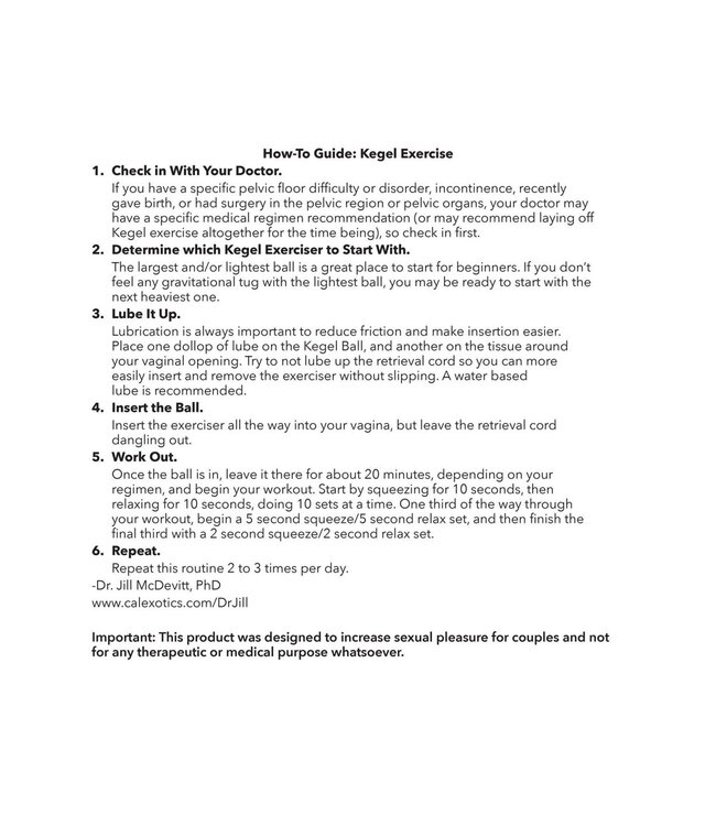 CalExotics Kegel Training Set Lemon