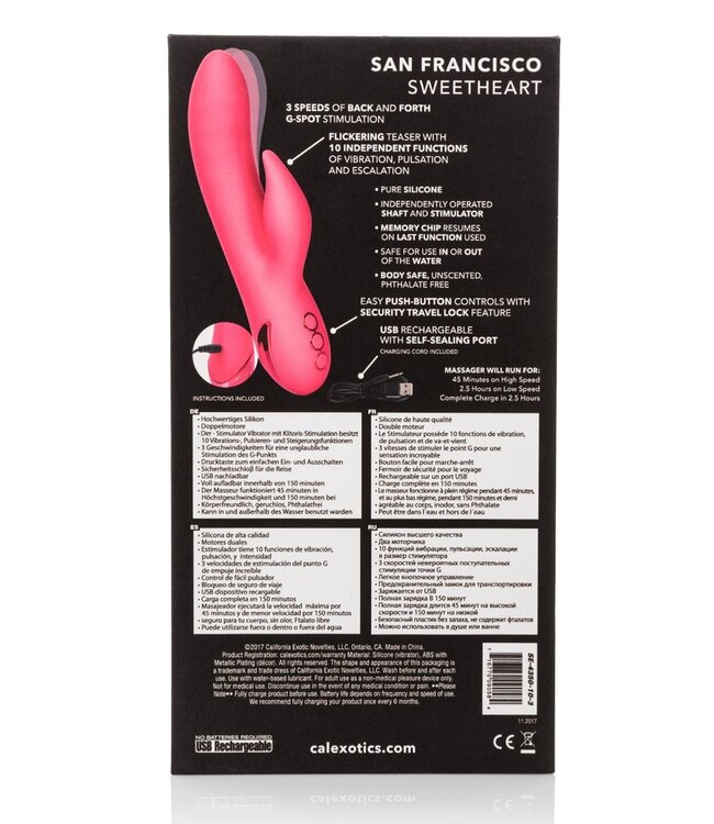 CalExotics California Dreaming San Francisco Sweetheart