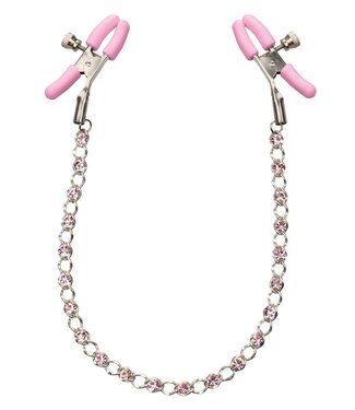 CalExotics Nipple Play Crystal Chain Nipple Clamps