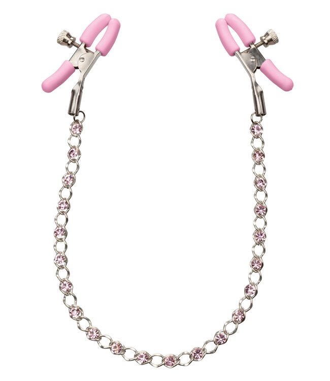 CalExotics Nipple Play Crystal Chain Nipple Clamps