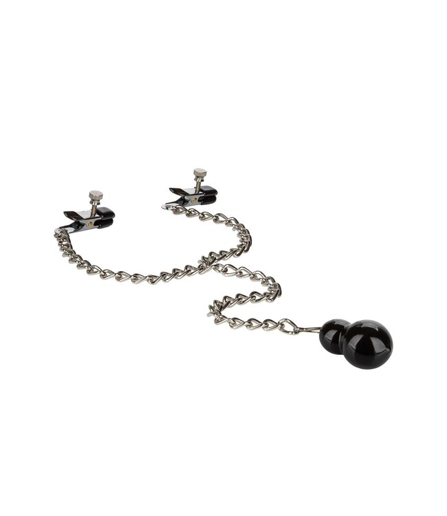 CalExotics Nipple Play Weighted Dual Tier Nipple Clamps